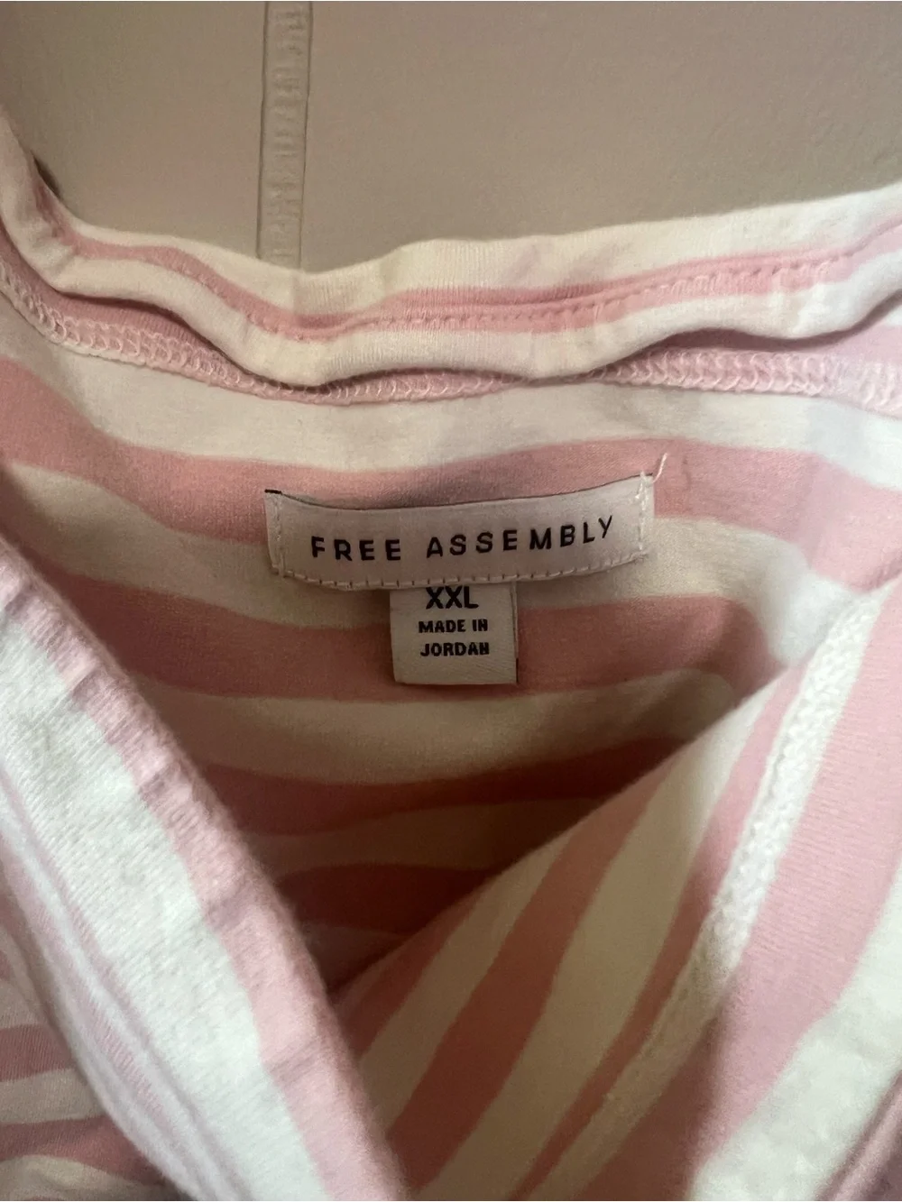 Pink & White Striped Women’s Dress - Picture 2 of 3